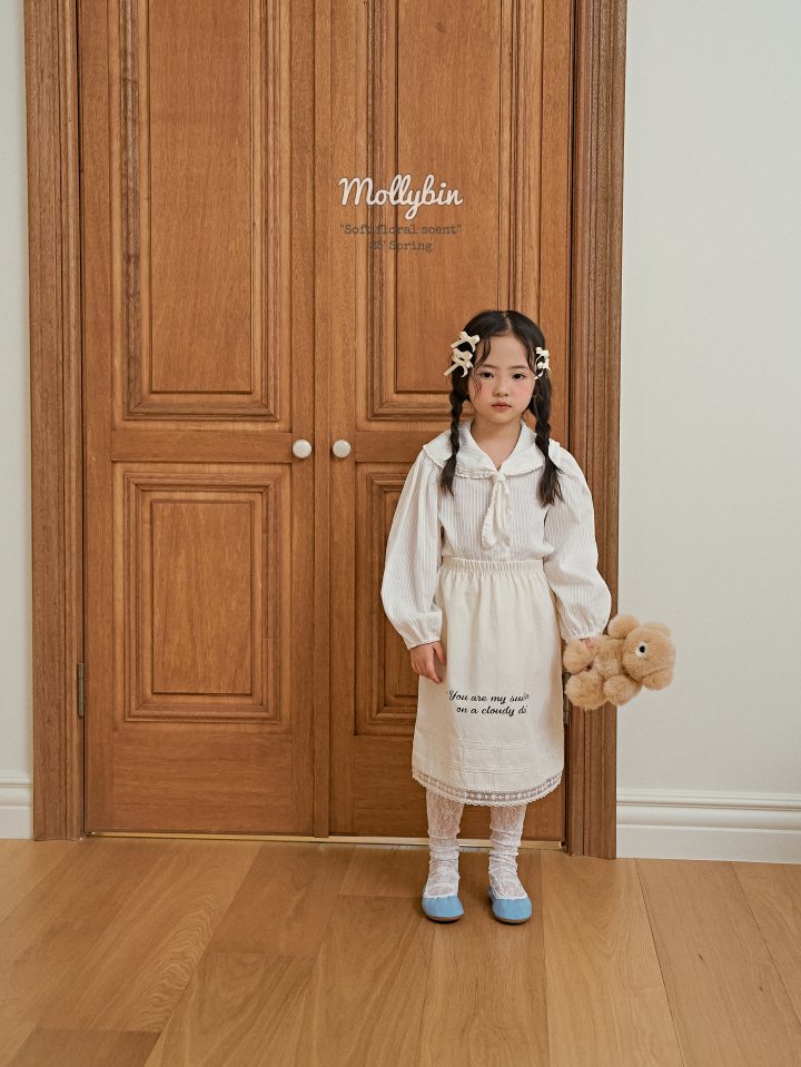 Mollybin - Korean Children Fashion - #todddlerfashion - Sailor Soft Blouse - 7