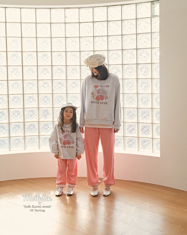 Mollybin - Korean Women Fashion - #momslook - Love Sweatshirts MOM - 11