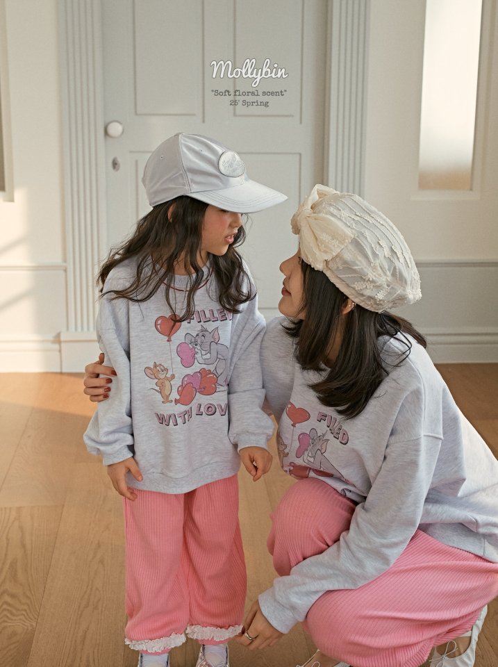 Mollybin - Korean Women Fashion - #momslook - Love Sweatshirts MOM - 9
