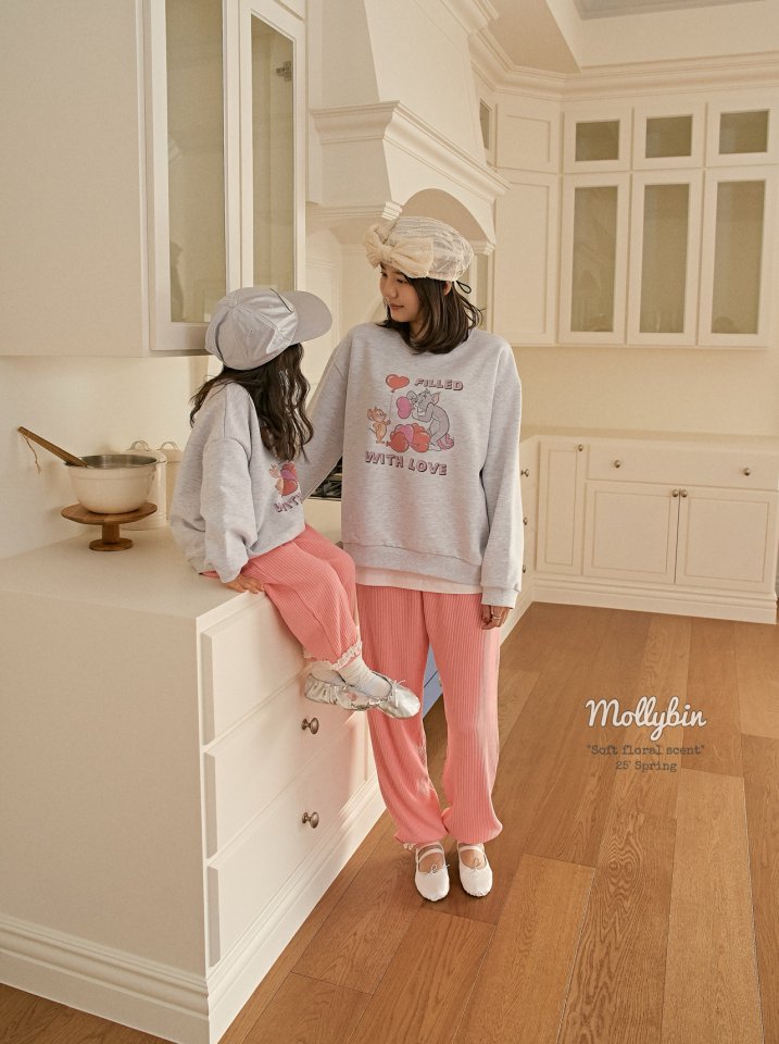 Mollybin - Korean Women Fashion - #thatsdarling - Love Sweatshirts MOM - 5