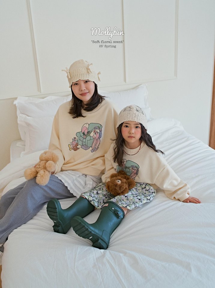 Mollybin - Korean Women Fashion - #womensfashion - Bunny Sweatshirts MOM - 3