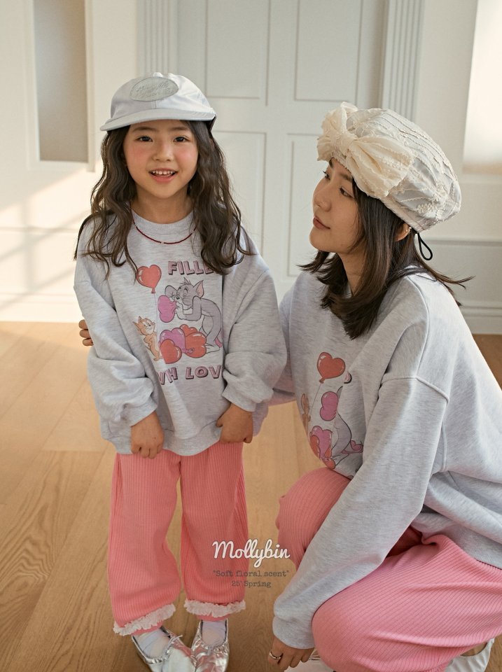 Mollybin - Korean Women Fashion - #womensfashion - Love Sweatshirts MOM - 10