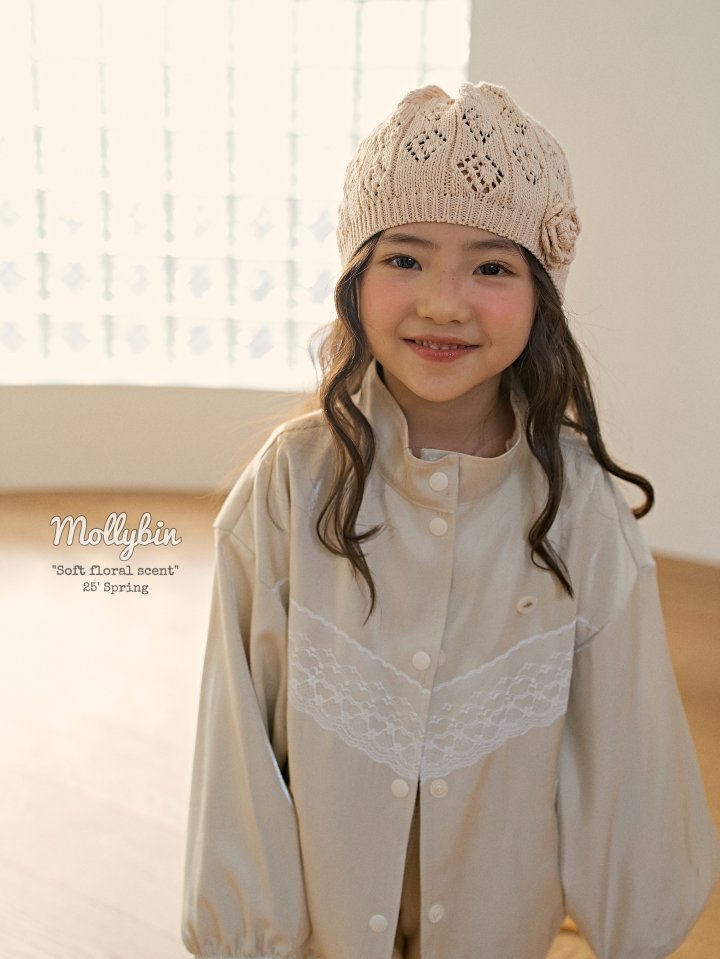 Mollybin - Korean Women Fashion - #womensfashion - Satin Lace Jacket MOM - 10