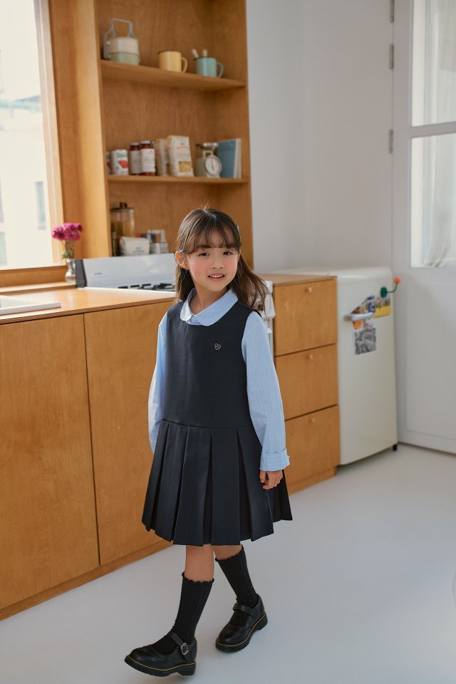 Momo Ann - Korean Children Fashion - #childofig - Pleated One-piece - 7