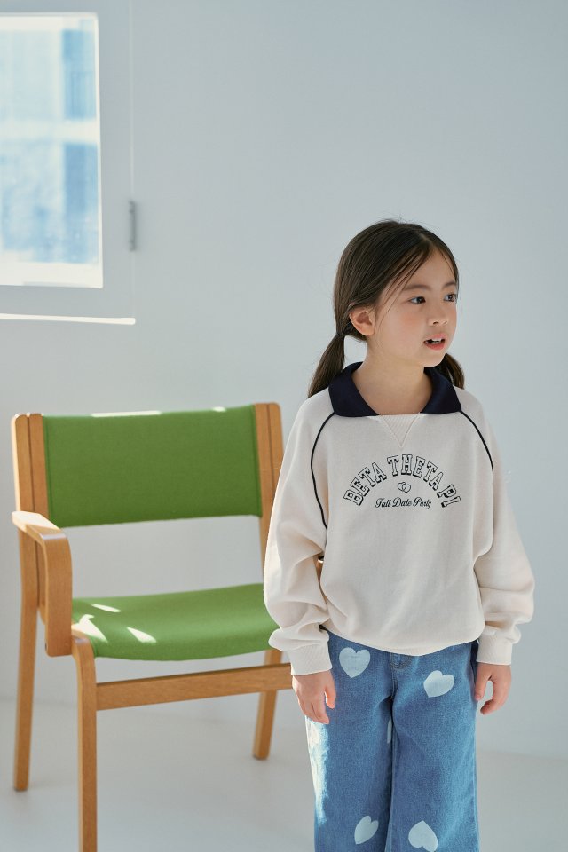 Momo Ann - Korean Children Fashion - #designkidswear - Collar Sweatshirts - 6