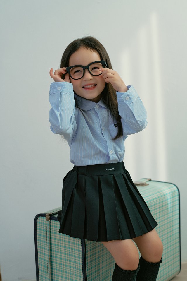 Momo Ann - Korean Children Fashion - #designkidswear - Rose Pleated Skirt - 7
