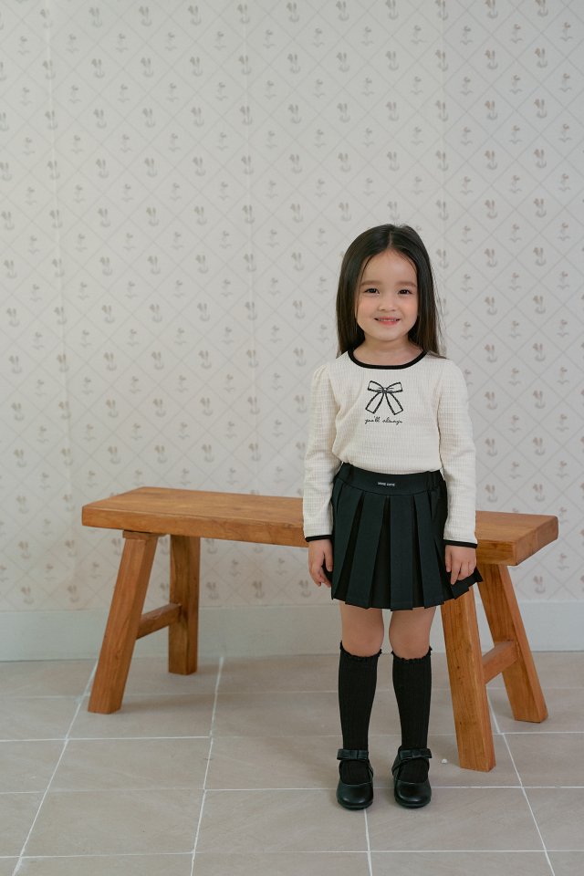 Momo Ann - Korean Children Fashion - #prettylittlegirls - Rose Pleated Skirt