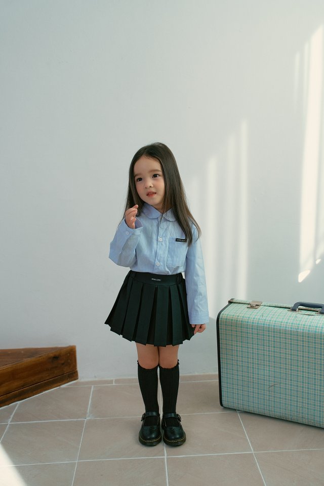 Momo Ann - Korean Children Fashion - #toddlerclothing - Rose Pleated Skirt - 4