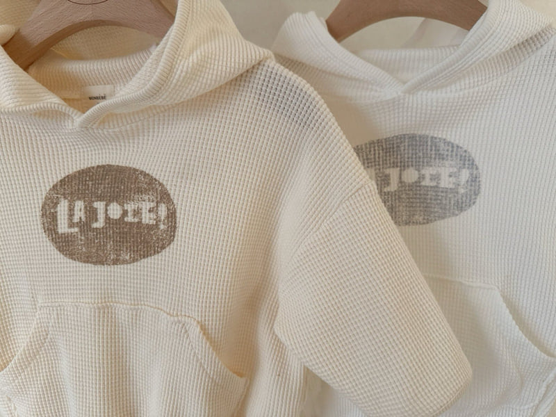 Monbebe - Korean Baby Fashion - #onlinebabyshop - Joy Waffle Hooded Suit - 2