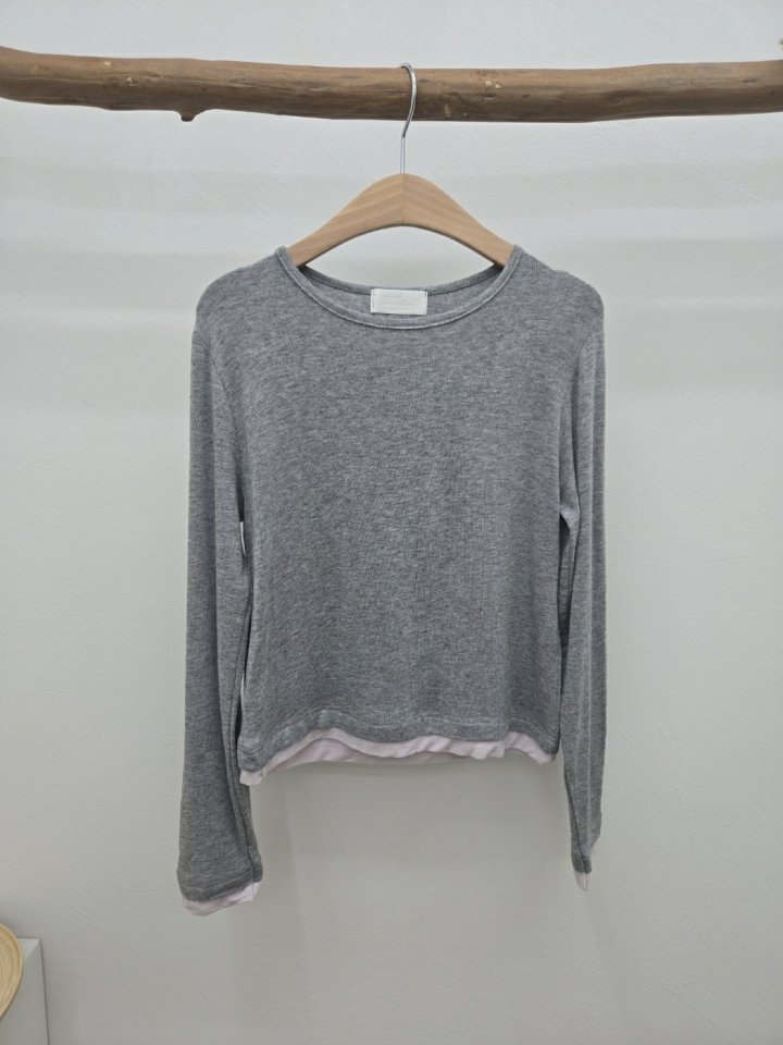 Most - Korean Women Fashion - #momslook - Colored Layered Tee - 2
