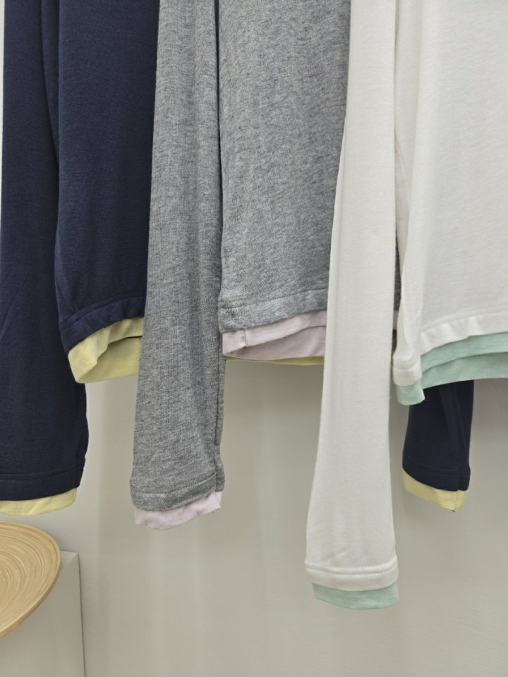 Most - Korean Women Fashion - #womensfashion - Colored Layered Tee - 4