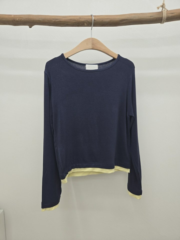 Most - Korean Women Fashion - #womensfashion - Colored Layered Tee - 3