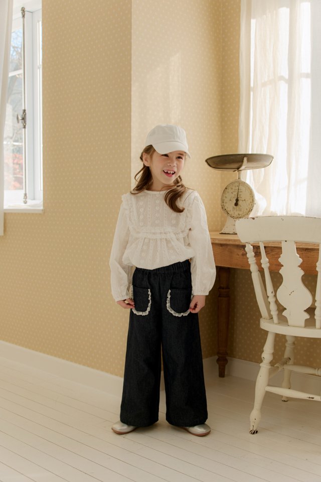 Mumunbaba - Korean Children Fashion - #childofig - Lace Wide Pants