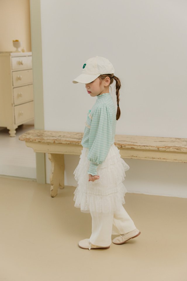 Mumunbaba - Korean Children Fashion - #childrensboutique - Pearl Ribbon Pants - 3