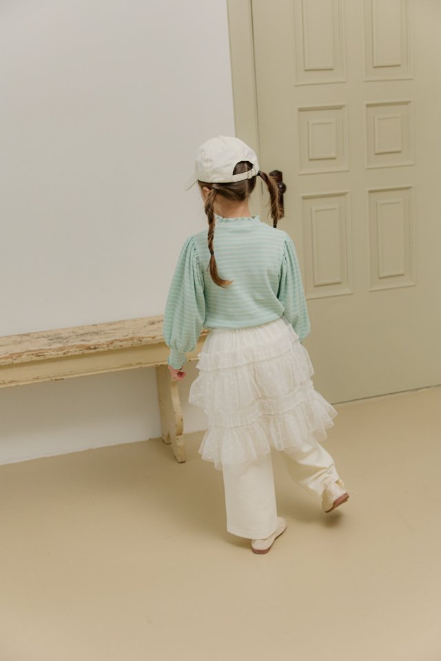 Mumunbaba - Korean Children Fashion - #childrensboutique - Pearl Ribbon Pants - 4