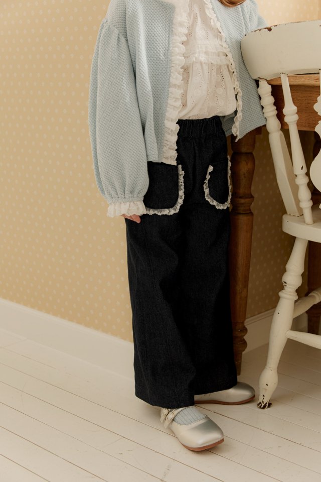 Mumunbaba - Korean Children Fashion - #designkidswear - Lace Wide Pants - 4