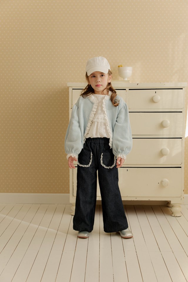 Mumunbaba - Korean Children Fashion - #fashionkids - Lace Wide Pants - 5