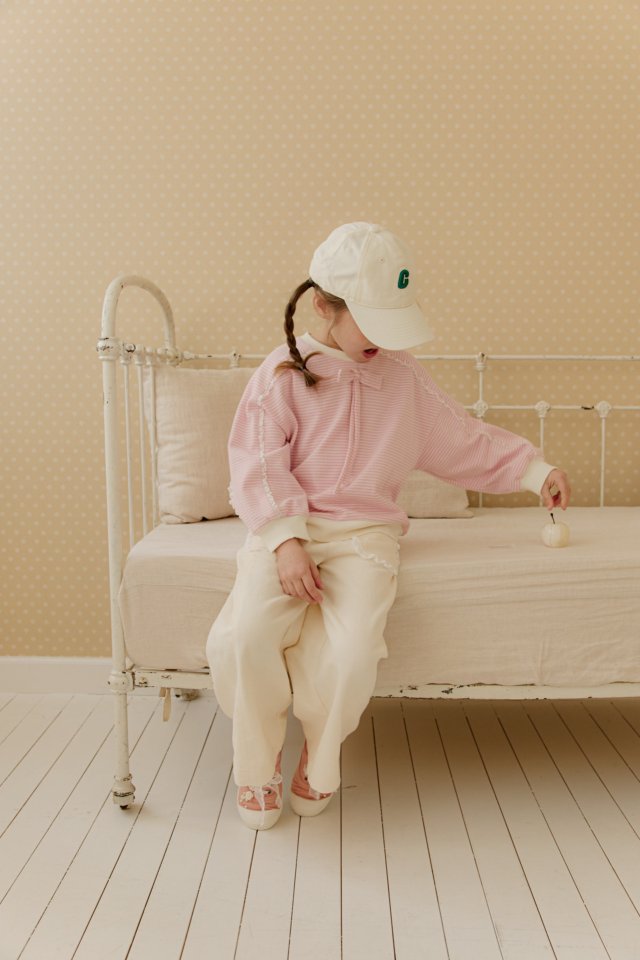 Mumunbaba - Korean Children Fashion - #fashionkids - Juilliard Ribbon Tee - 4