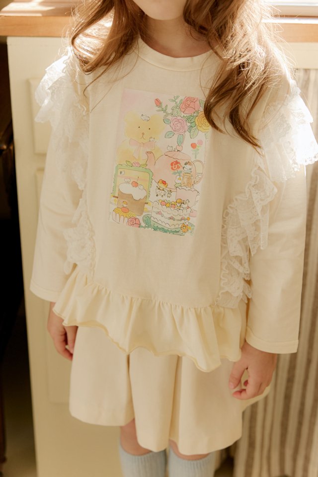 Mumunbaba - Korean Children Fashion - #kidsstore - Jeje Lace Tee - 6
