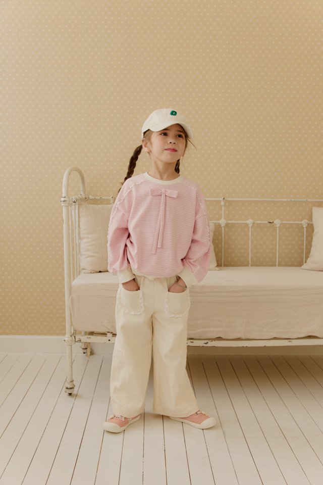 Mumunbaba - Korean Children Fashion - #kidsstore - Juilliard Ribbon Tee - 5