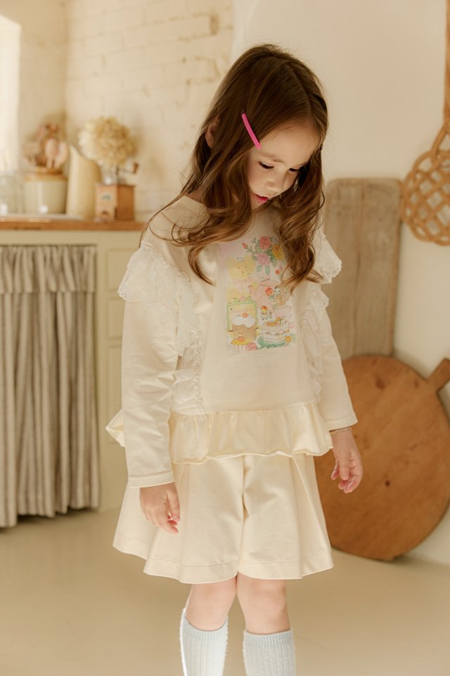 Mumunbaba - Korean Children Fashion - #kidzfashiontrend - Jeje Lace Tee - 7