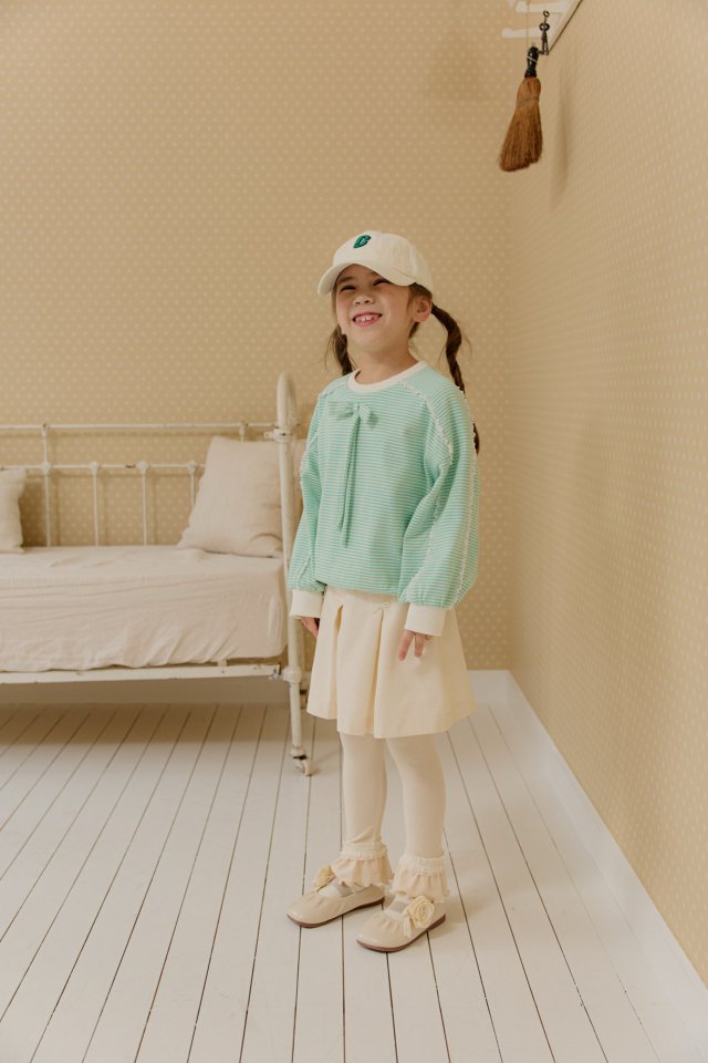 Mumunbaba - Korean Children Fashion - #kidzfashiontrend - Juilliard Ribbon Tee - 6