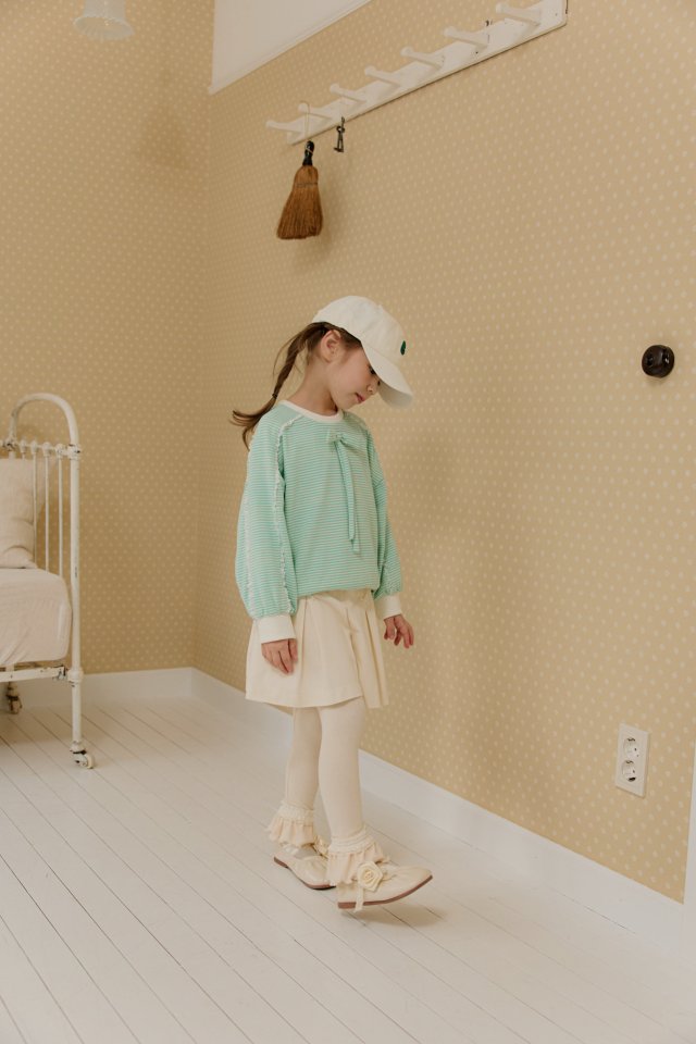 Mumunbaba - Korean Children Fashion - #littlefashionista - Juilliard Ribbon Tee - 8