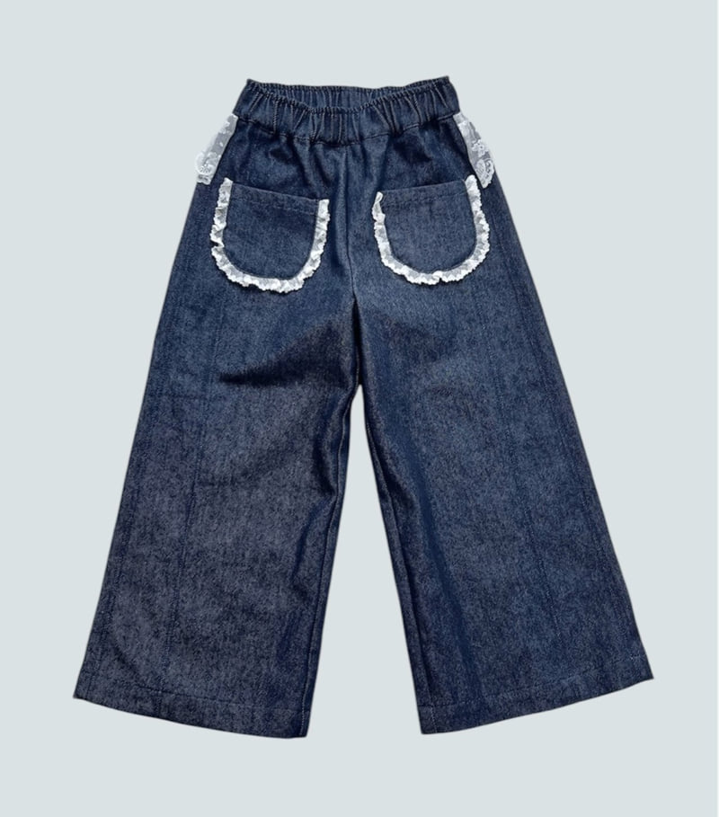 Mumunbaba - Korean Children Fashion - #magicofchildhood - Lace Wide Pants - 11