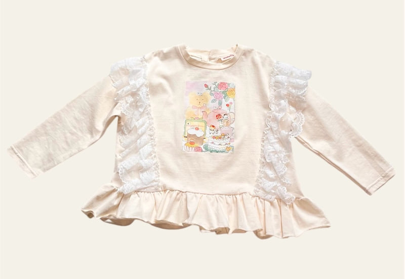 Mumunbaba - Korean Children Fashion - #magicofchildhood - Jeje Lace Tee - 10