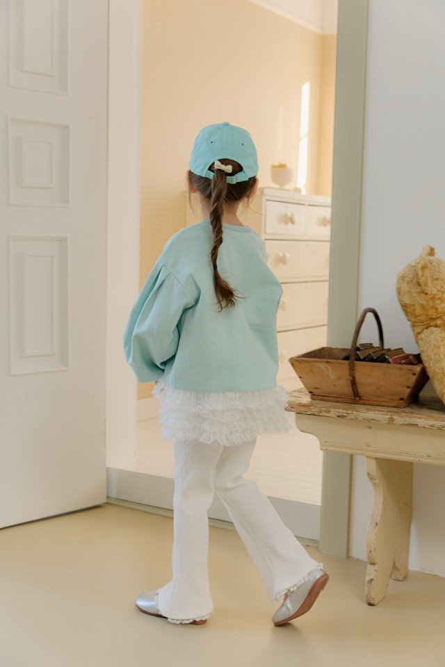 Mumunbaba - Korean Children Fashion - #todddlerfashion - Louise Lace Tee - 8
