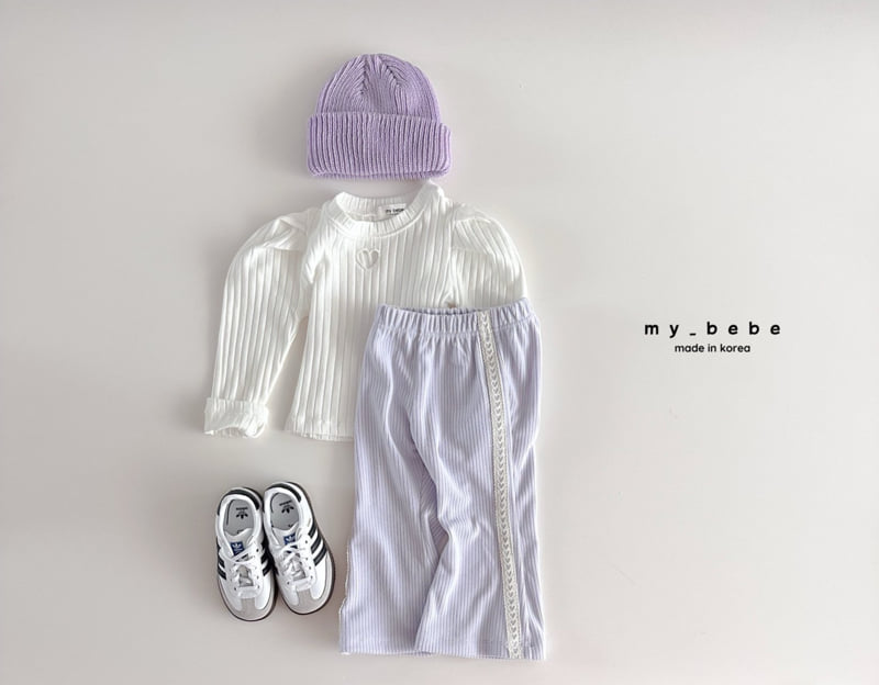My Bebe - Korean Baby Fashion - #babyboutique - Lace Bootcut Pants - 8