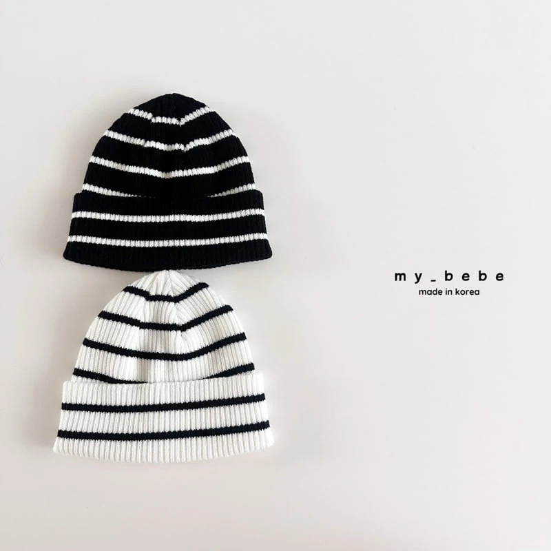 My Bebe - Korean Baby Fashion - #babyboutique - Stripe Beanie