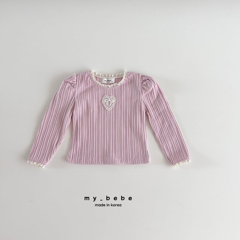 My Bebe - Korean Baby Fashion - #babyboutique - Motif Lace Tee - 12