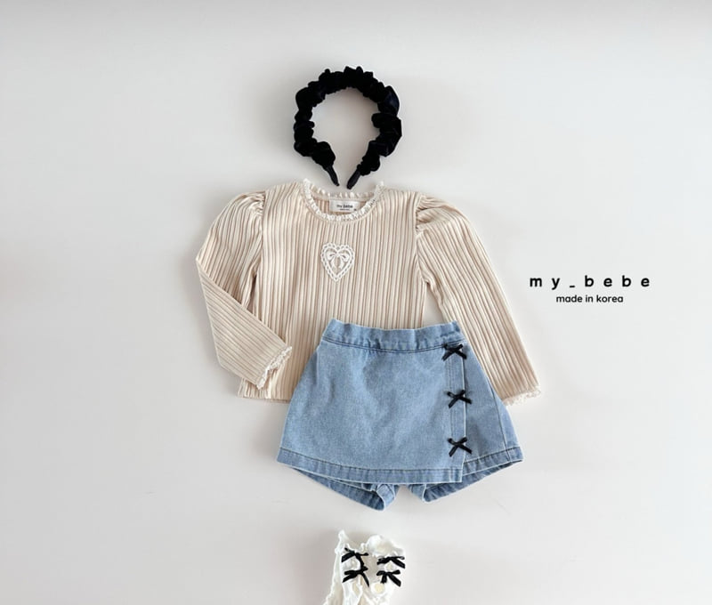 My Bebe - Korean Baby Fashion - #babyclothing - Cutie Skirt Pants - 10