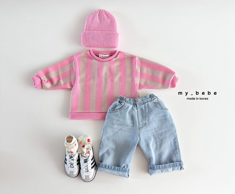 My Bebe - Korean Baby Fashion - #babyfashion - Spring Jacquard Tee - 6