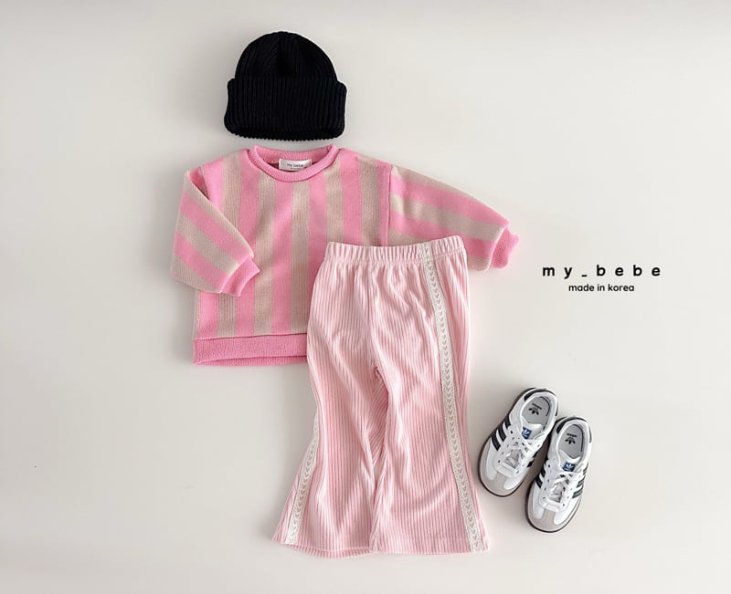 My Bebe - Korean Baby Fashion - #babyfever - Lace Bootcut Pants - 12