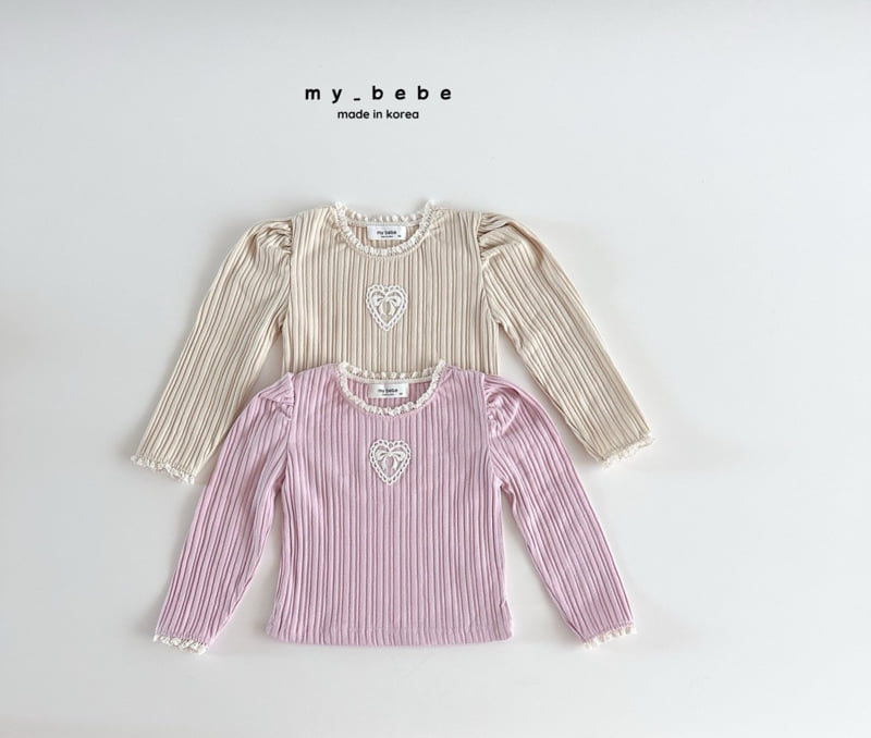 My Bebe - Korean Baby Fashion - #babyfever - Motif Lace Tee