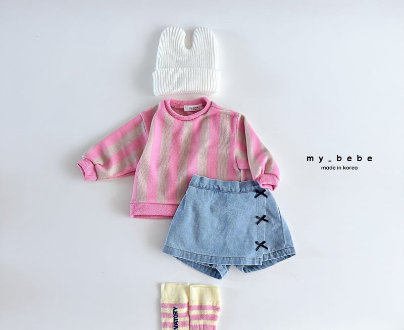 My Bebe - Korean Baby Fashion - #babygirlfashion - Spring Jacquard Tee - 8