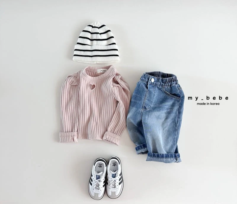 My Bebe - Korean Baby Fashion - #babygirlfashion - Stripe Beanie - 7