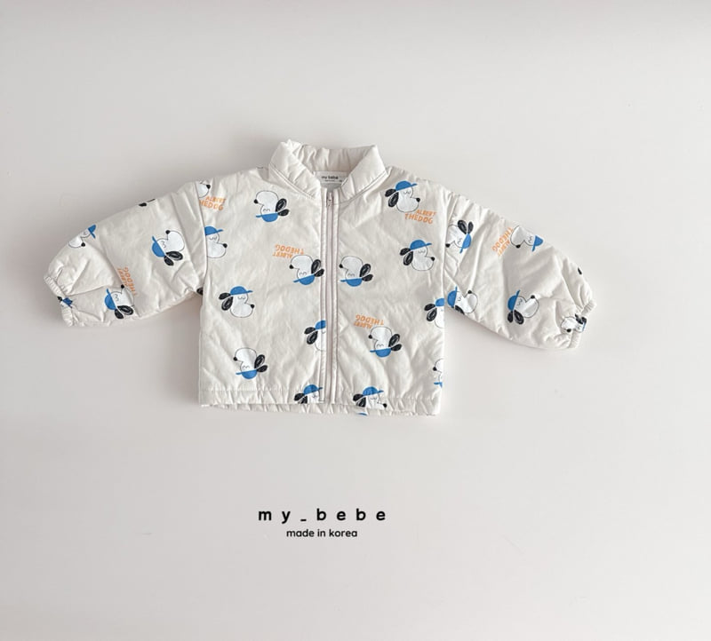 My Bebe - Korean Baby Fashion - #babygirlfashion - Printed Bonding Jacket - 6