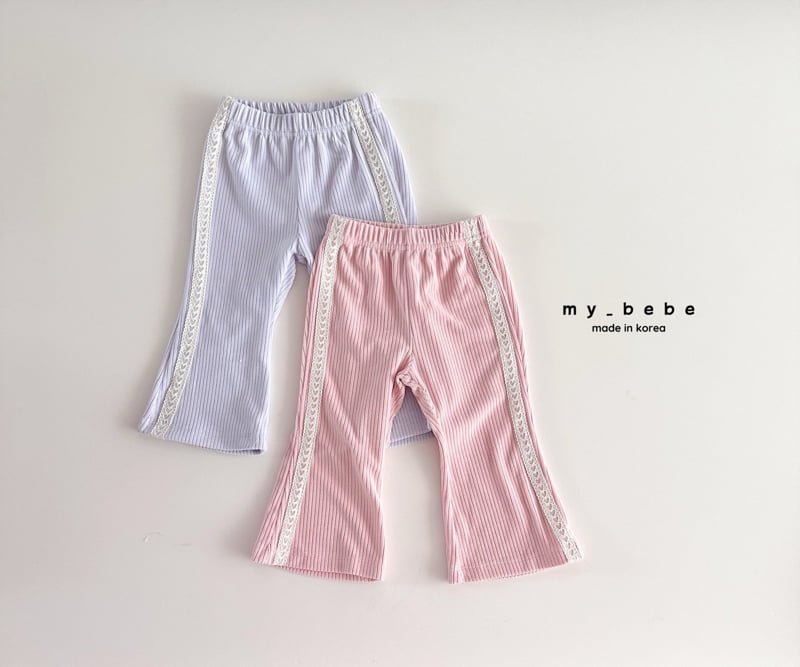 My Bebe - Korean Baby Fashion - #babyootd - Lace Bootcut Pants