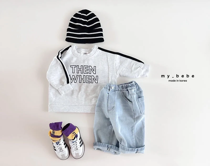 My Bebe - Korean Baby Fashion - #babyoutfit - Stripe Beanie - 12