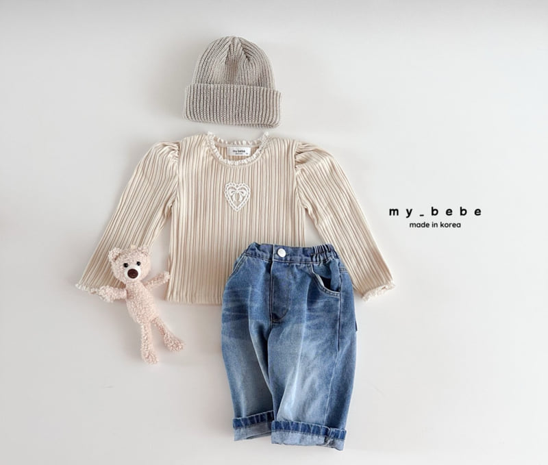 My Bebe - Korean Baby Fashion - #babyoutfit - Motif Lace Tee - 7
