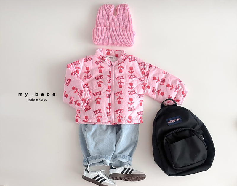 My Bebe - Korean Baby Fashion - #babywear - Printed Bonding Jacket - 12