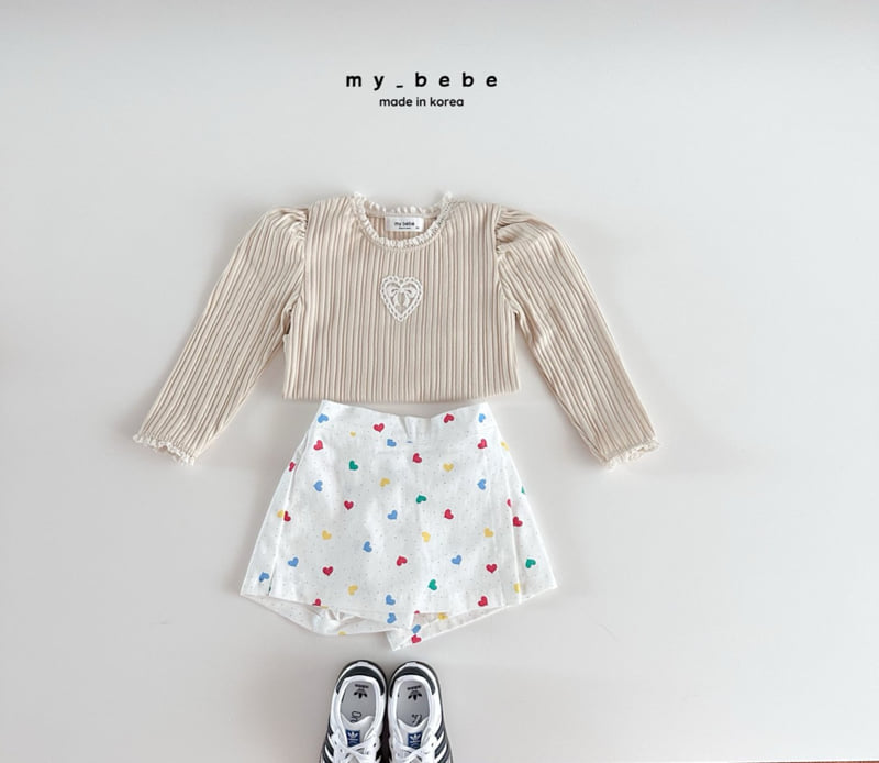 My Bebe - Korean Baby Fashion - #babywear - Motif Lace Tee - 8