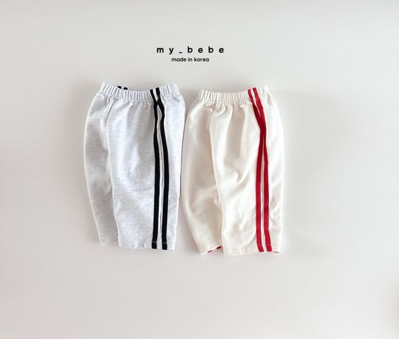 My Bebe - Korean Baby Fashion - #babywear - Bombom Tape Pants - 3