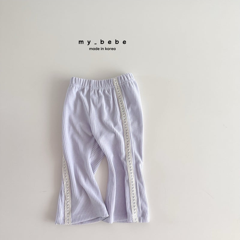 My Bebe - Korean Baby Fashion - #onlinebabyboutique - Lace Bootcut Pants - 5