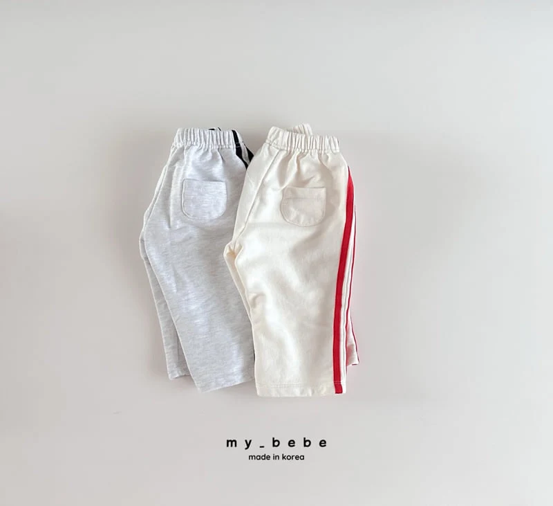 My Bebe - Korean Baby Fashion - #babywear - Bombom Tape Pants - 4