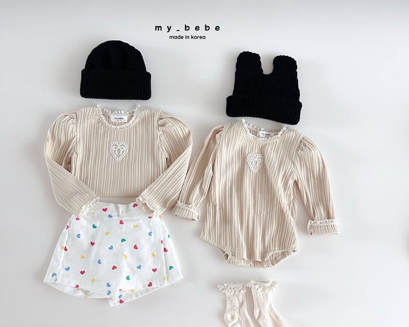 My Bebe - Korean Baby Fashion - #onlinebabyshop - Motif Lace Tee - 10