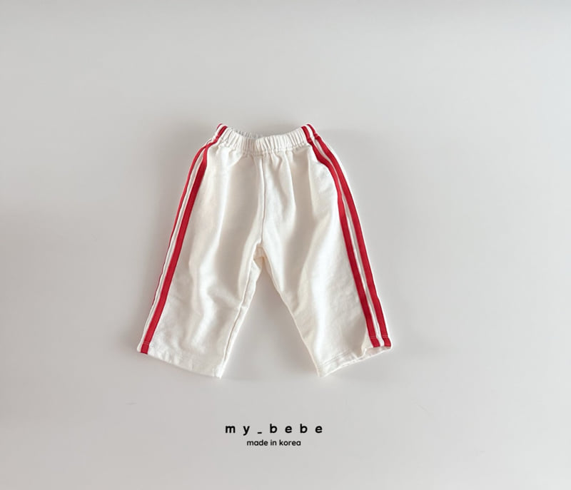 My Bebe - Korean Baby Fashion - #onlinebabyshop - Bombom Tape Pants - 5